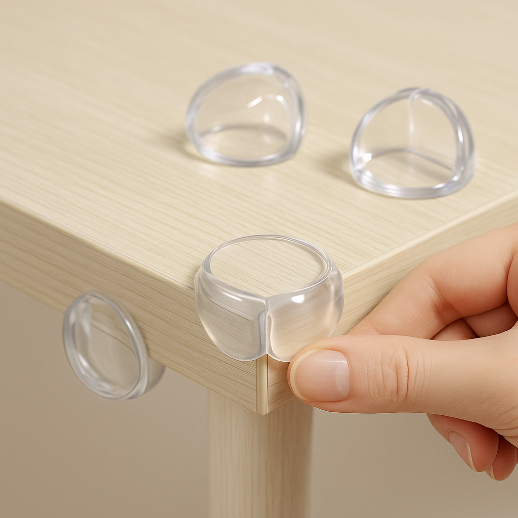 TotiSafe® – Kit de protectores de esquinas de silicona (x4)